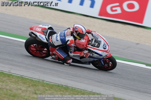 2010-06-26 Misano 1466 Rio - Superbike - Qualifyng Practice - Shane Byrne - Ducati 1098R